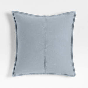 Crate&Barrel Blue Pillow Cover – Cotton Denim – 2 Available – Discontinued NWOT